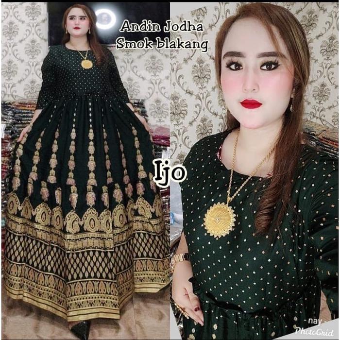 Gambar gamis india andin jodha bahan  Rayon - Pink, Allaize dari Yutaka03 undefined 5 Tokopedia