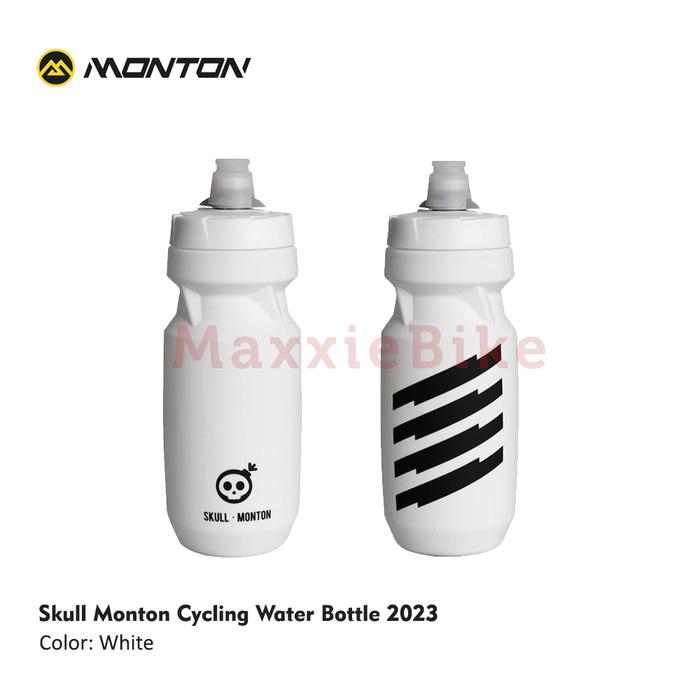 Gambar MONTON Botol Minum Sepeda Olahraga Skull Monton Cycling Water Bottle Bicycle - White dari Maxxiebike undefined Tokopedia