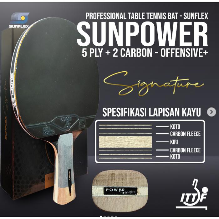 Gambar Bet Tenis Meja Sunflex Signature Sunpower Premium - Multicolor dari WarungOlahraga undefined Tokopedia