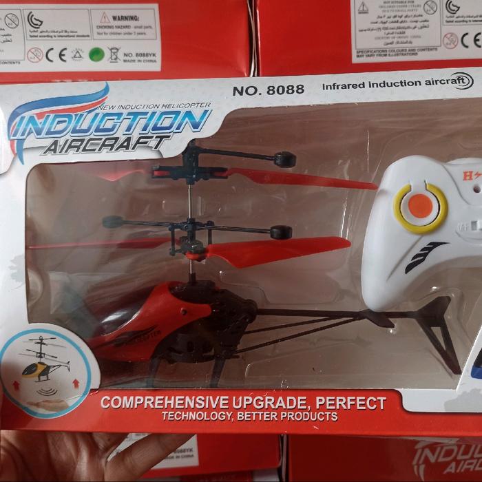 Gambar Helicopter RC Super Speed 2.5Hz Remote Control + Sensor / Helikopter RC Mini Remot Terbang Baterai - MERAH, BERGARANSI 100% dari NIZAMTOKO undefined Tokopedia