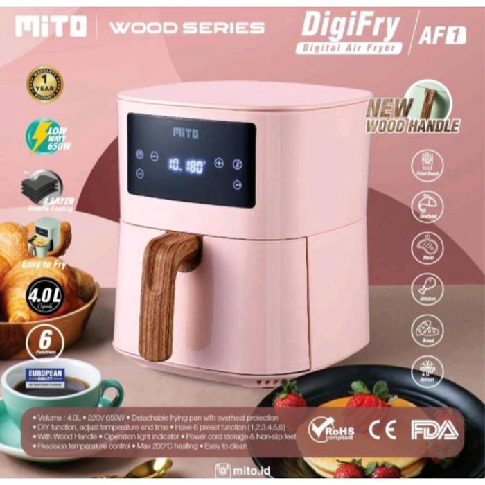 Gambar MITO Digital Air Fryer DigiFry AF1 4Liter - Low Watt AF 1 - Hijau dari EJG Elektronik undefined 5 Tokopedia