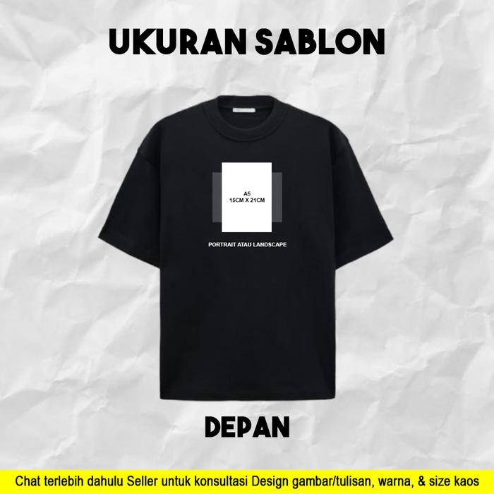 Gambar Baju Kaos Kelas Custom Sablon DTF Printing Tanpa Minimal Order - Desain Suka-Suka Bebas - Kaos Kelas - Combed, Panjang - A5 (15CM X 21CM), M dari POLOSKU ID_NEW undefined Tokopedia