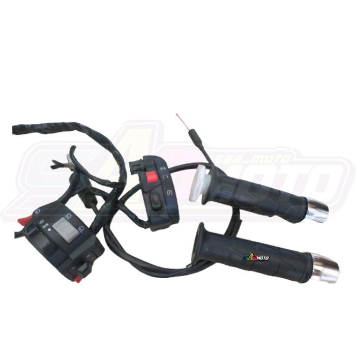 Gambar holder kanan ninja ksr set holder kiri vixion dan grip kaze jalu stang krom Motorcycle dari SAA MOTO SIDOARJO undefined Tokopedia