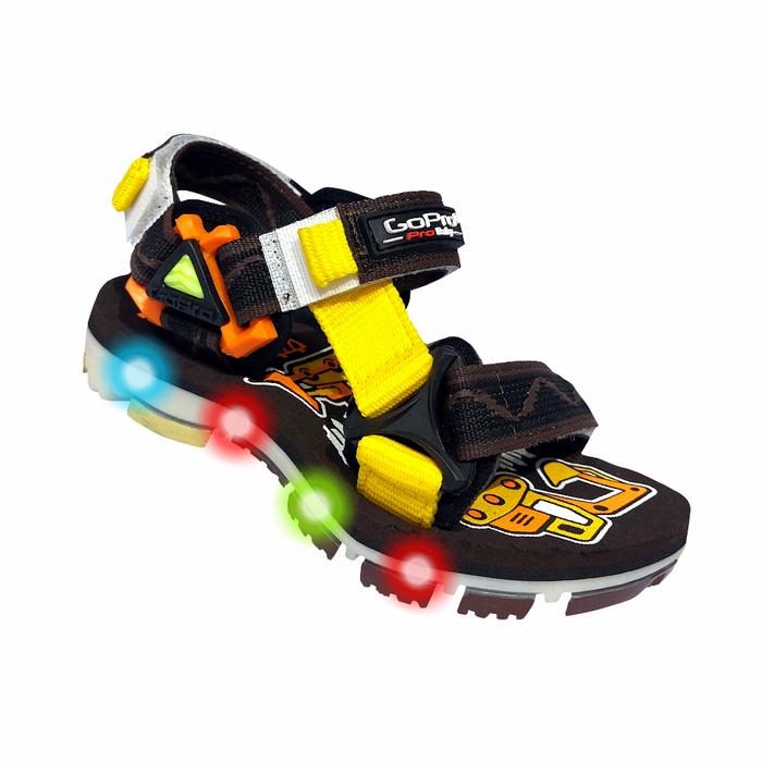 Gambar Go Pro Adventure Patriot Lm Bb Sandal Gunung Anak Baby Sendal Lampu Bayi Fashion Anti Selip Ringan di Kaki Anti Licin Size 24-27 Sepatu Karet - Cokelat, 25 dari GOPRO FOOTWEAR OFFICIAL STORE undefined Tokopedia