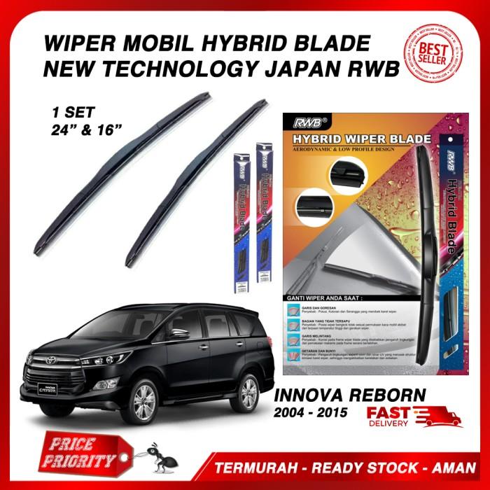 Gambar PROMO - WIPER MOBIL INNOVA REBORN KARET WIPER ZENIX FRAMELESS HYBRID BLADE RWB - Innova-Zenix dari Cakrabima Store undefined Tokopedia