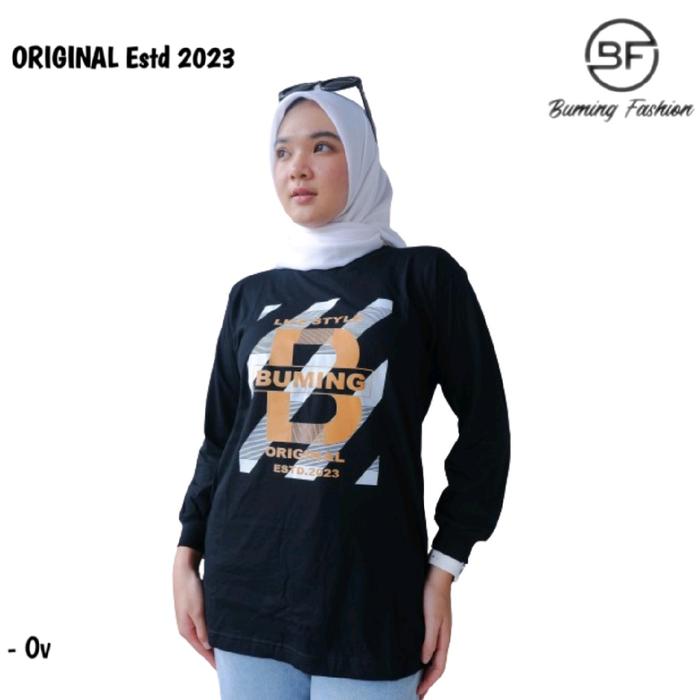Gambar SEMI TUNIK BUMING ORIGINAL ATASAN WANITA LENGAN PANJANG MODEL BAWAH OVAL TERBARU KEKINIAN WARNA HITAM - Hitam oval, M dari Buming Fashion. undefined 5 Tokopedia