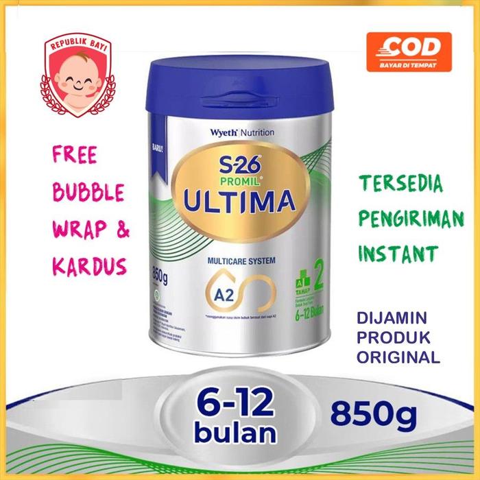 Gambar S26 S-26 Promil 2 ULTIMA Tahap 2 850 gram 850gr MURAH FREE DUS BUBBLE dari Republik Bayi undefined Tokopedia