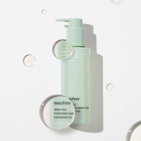 Gambar Innisfree - Green Tea Hydrating Amino Acid Cleansing Oil 150ml / Makeup Remover - IF-Gtea CleansingOil dari Korean Seukin Keeo undefined Tokopedia