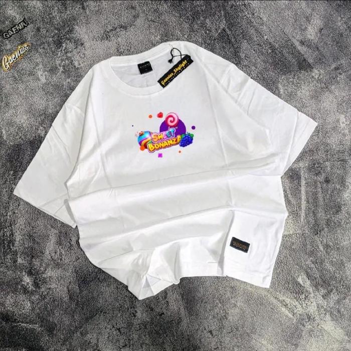 Gambar KAOS DISTRO COWOK CEWEK KEREN SWET BONANZA ORIGINAL POINTSETT Casual catoon combed Polos Santai Combat Katun Nyaman Crewneck Baju - Putih, M dari Pointsett undefined Tokopedia