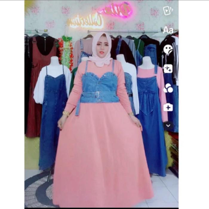 Gambar Terbaru dres rompi ori bangkok import premium cantik dan mewah dipake Gamis Wanita - Dustypink dari Dilacollectionsby03 undefined Tokopedia
