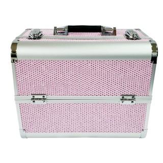 Gambar B1490 - Kotak kosmetik Murah /Box Kosmetik /Make up Box /Beauty case 32x21x26 Hitam Kulit Pink - 12. Pink Crystal dari Beautycase178 undefined Tokopedia