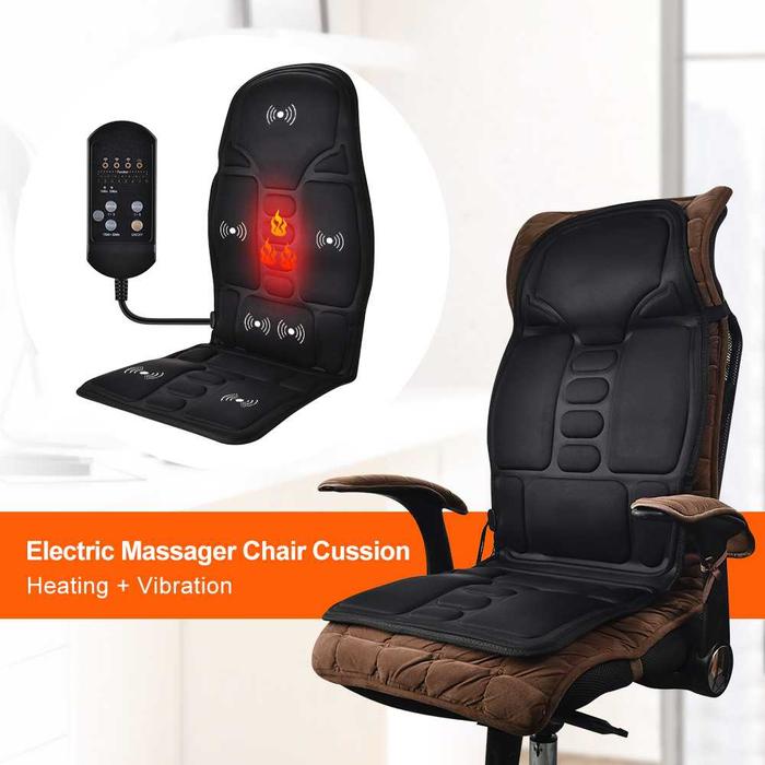 Gambar Kursi Pijat Elektrik Bantalan Pijit Portable Kantor Mobil Car Lighter Full Body Heating Massager - JB-100B dari Buzper Official undefined Tokopedia