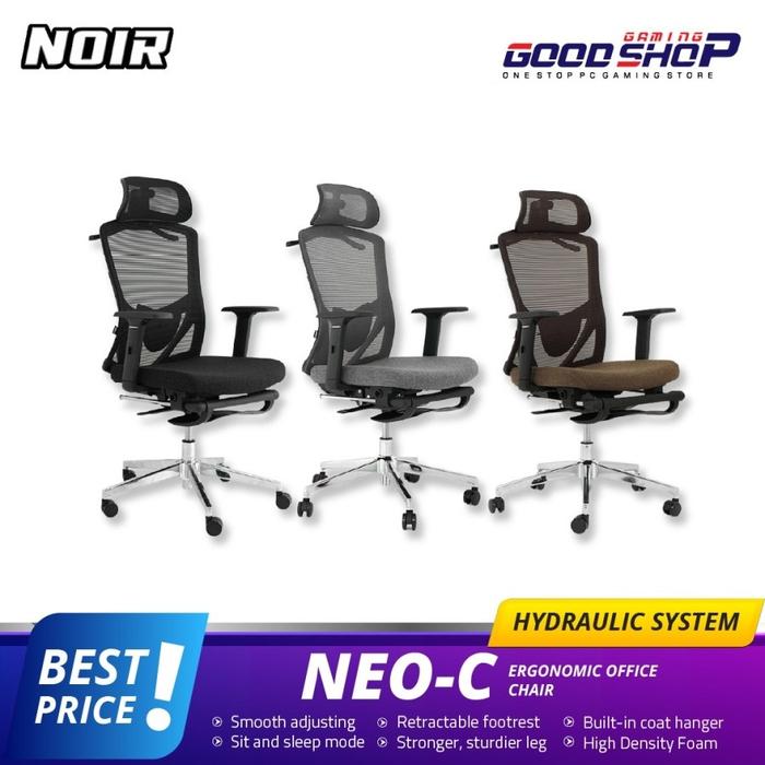 Noir NEO-C Ergonomic Office Chair Brun-Brown