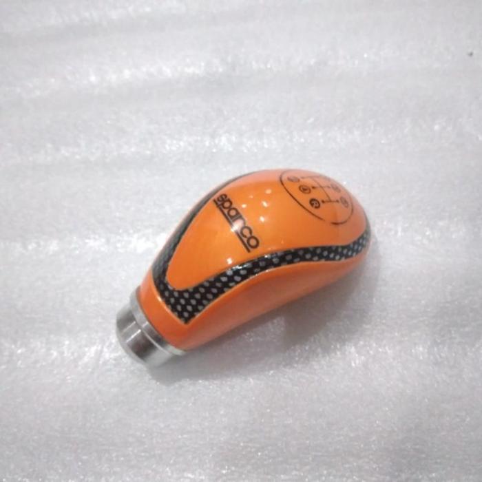 Gambar Gear shift Knop tuas pegangan perseneling porseneling transmisi manual semua mobil universal SPARCO MOMO - Orange dari RWM Speed Shop_NEW undefined Tokopedia