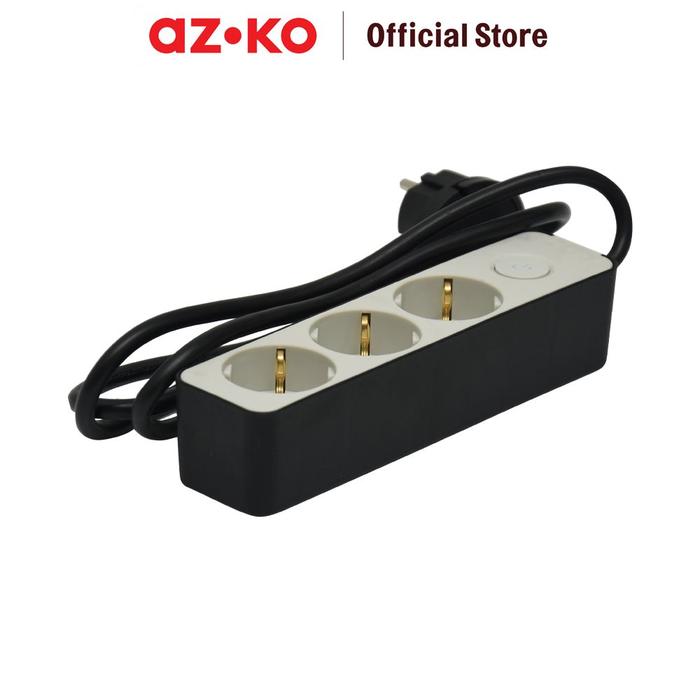 Gambar AZKO Krisbow Stop Kontak 3 Socket Ekstensi - Hitam Electric Socket Terminal Colokan Listrik Stopkontak Colokan Listrik Stop Contact dari AZKO ID undefined Tokopedia