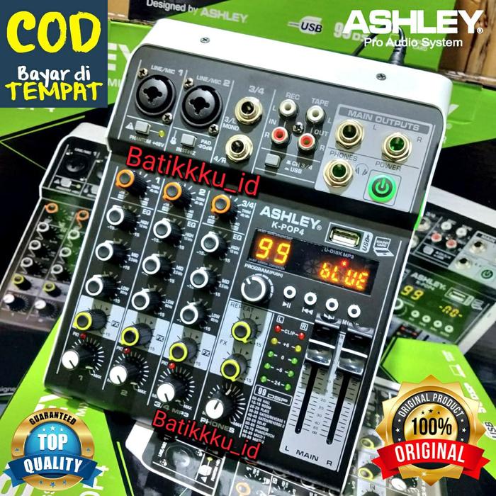 Gambar [ORIGINAL BISA COD] MIXER ASHLEY K POP 4 KPOP 4 KPOP4 K-POP 4 4CH ORIGINAL dari Batikkku Id Audio undefined Tokopedia