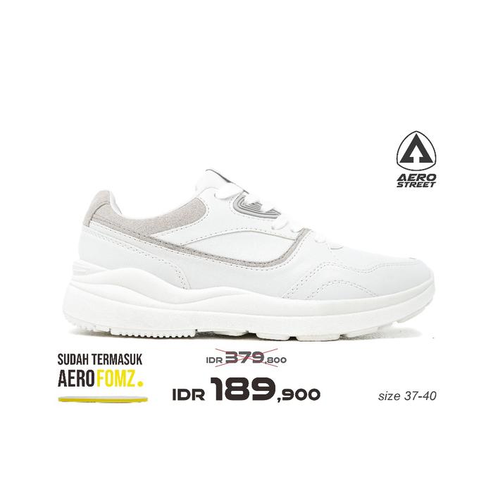 Gambar Aerostreet 37- 40 Boston Woman Putih Putih Abu Muda - Sepatu Sneakers Casual - 37 dari Aerostreet undefined Tokopedia
