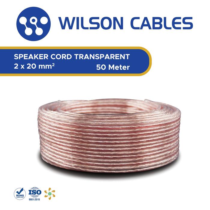 Gambar Kabel Audio 2x20 50 Meter TR - Speaker Cord Wilson Cables - 50 Meter dari Wilson Cables Kab. Tangerang Tokopedia