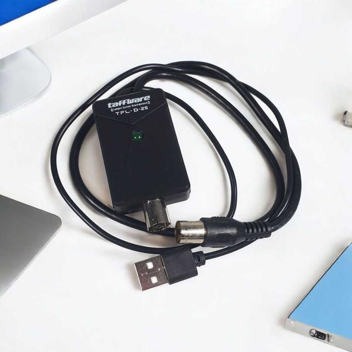 Gambar Taffware Penguat Sinyal Antena TV Amplifier Signal Booster DVB-T2 35dB - TFL-D-25 - Hitam dari Affselv Now undefined Tokopedia