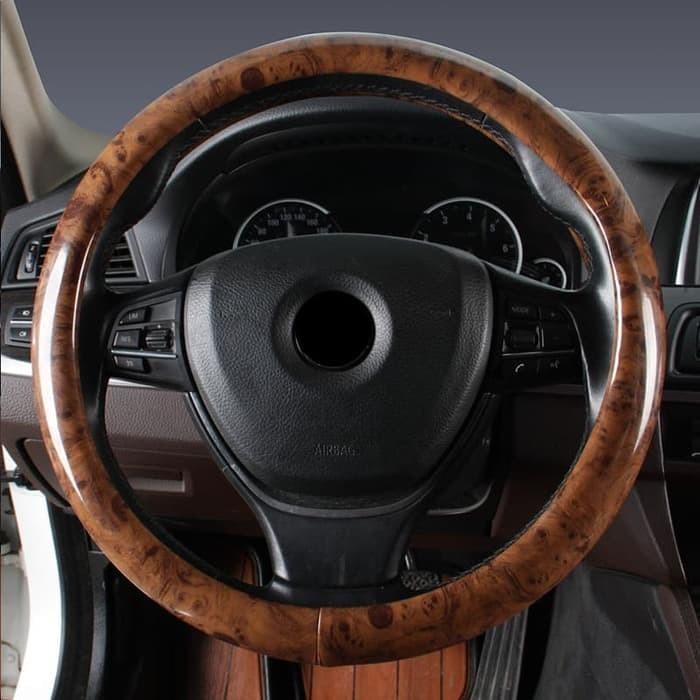 Gambar Sarung stir Cover setir Gentleman Design & Premium Quality Kayu Wood - Full Kayu dari Gentleman Car undefined Tokopedia