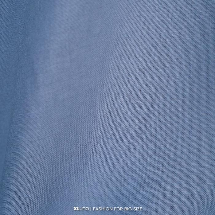 Gambar XLUNO Hamish Blue Kemeja Koko Muslim Pria Jumbo Big Size Lengan Panjang - Blue, 5XL dari xluno.id undefined Tokopedia