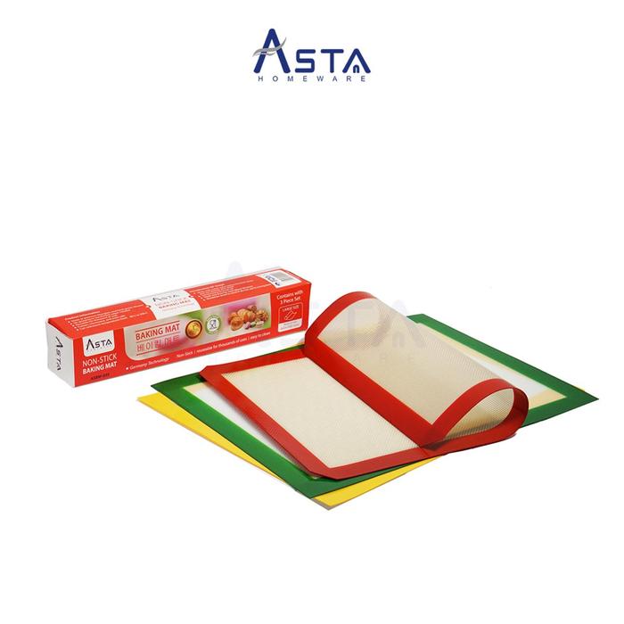 Gambar Asta Alas Panggang Oven Cake Kue Silikon Mat Baking Mat Premium 30 x 42 cm | Satuan Kitchenware - Multicolor dari Asta Homeware undefined Tokopedia