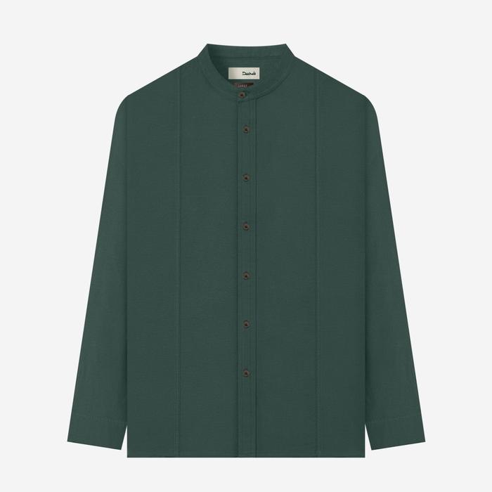 Gambar DUHA Baju Koko Flannel Lengan Panjang - Stone Green - Ghaba - XL dari Duha Muslim Wear Kota Tangerang Tokopedia