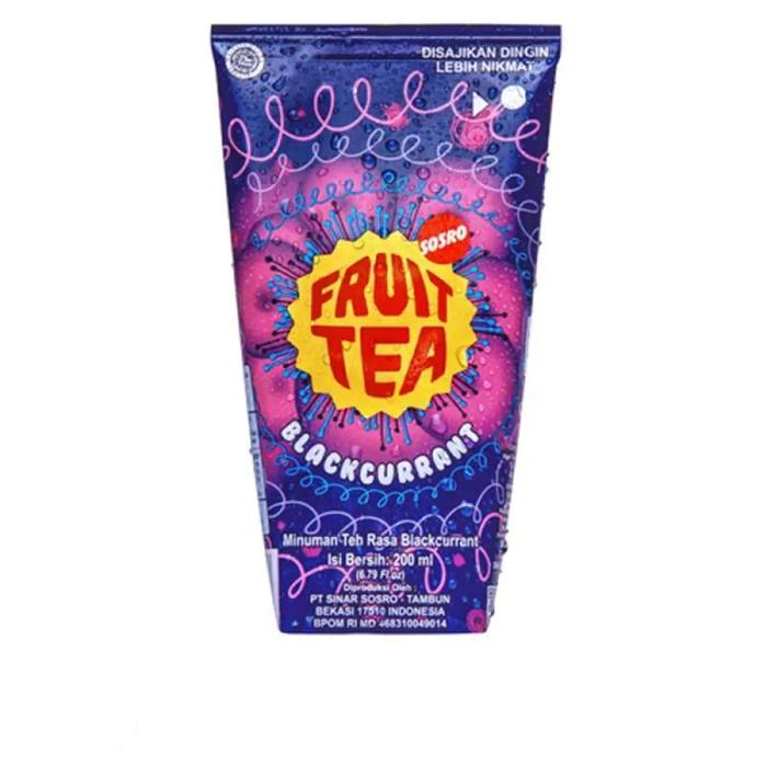 Gambar Fruit Tea Genggam Sosro 200 ml Rasa Apel isi 12 pcs kemasan tetra pak Fruity Rendah gula - Blackcurrant dari Warung Khalifah undefined Tokopedia