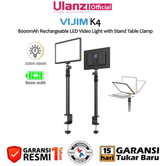 Gambar Ulanzi Vijim K4 Desktop Video LED Light with Table Clamp dari Ulanzi Indonesia undefined Tokopedia