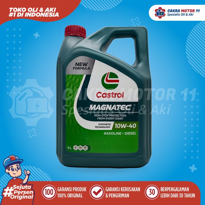 Gambar CASTROL MAGNATEC 10W40 SP/CF 4LT dari Cakra Motor 11 undefined Tokopedia