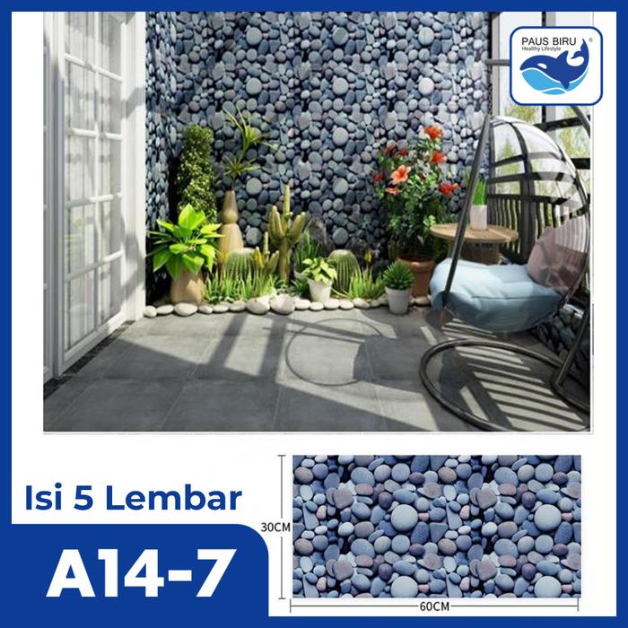 Gambar Paus Biru - Paket 5 Lembar!!! Wallpaper dinding Vinyl Marble Granit 30 x 60 cm(0,3cm) A14 - A14-7 5 LEMBAR dari Paus Biru Indonesia undefined Tokopedia