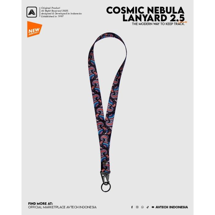 Gambar AVTECH - Lanyard Id Card Holder Printing UV Tali Lanyard Holder - TALI LANYARD - Cosmic Nebula dari Avtech Adventure Technology undefined Tokopedia