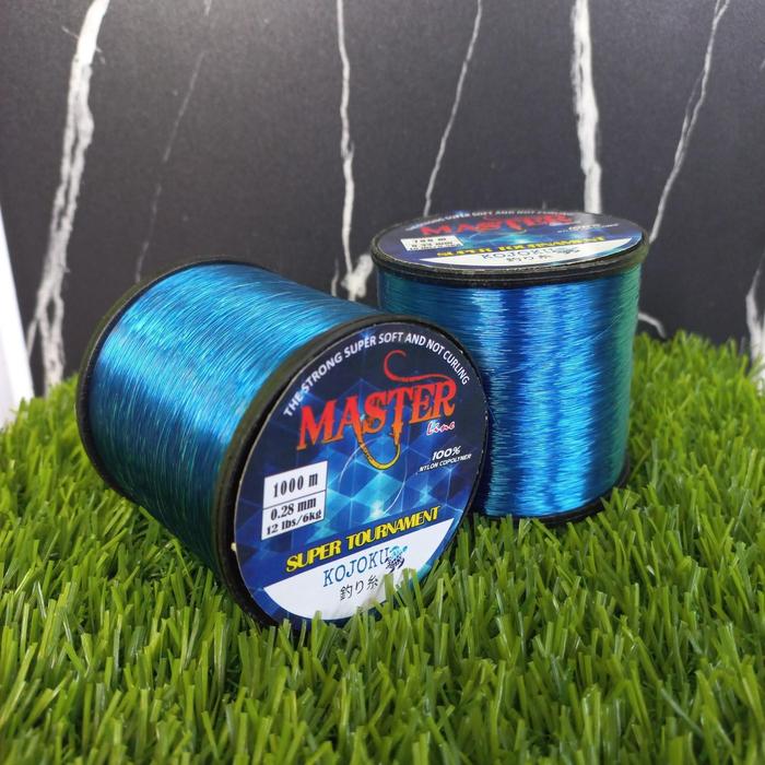 Gambar Senar Tali Benang Pancing Master Super kuat lentur anti kriting mudah tenggelam tahan Gesekan Cocok galatama galapung lomba kolam danau sungai laut panjang 1000 meter warna Biru metalic Ikan Mancing - 0.16mm/4lbs/2000meter dari Master Fishing Line undefined Tokopedia