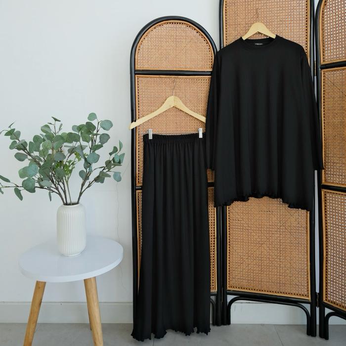 Gambar ByMeldev Lilly Pleats Skirt Set Melayu Busui Nonbusui - Black, Nonbusui dari Bymeldev_NEW undefined Tokopedia