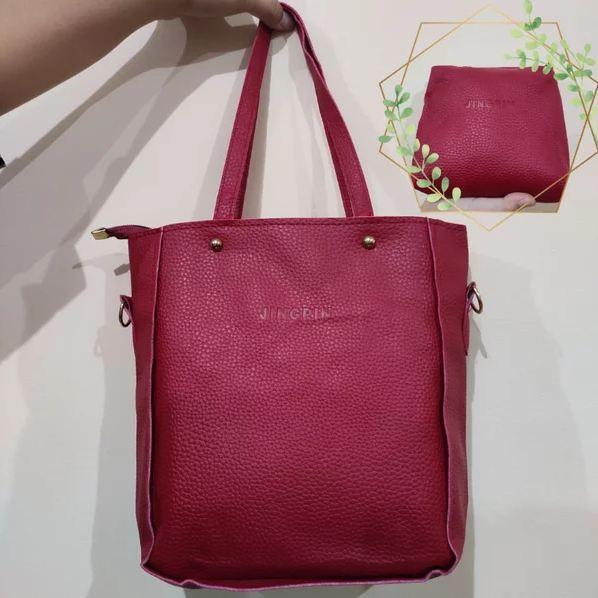 Gambar Set Tas Dompet Wanita isi 4 - Sling Bag Shoulder Bag Wallet Card For Women - Tas Wanita Selempang Import Murah / Tas Cewek ABG Unik Lucu Keren Fashionable Terjangkau Dapat 4 / Purse Handbag Tas Jinjing Waterproof Anti Air / Tas Perempuan Slempang Impor - Merah dari Toko Bintang Siang undefined Tokopedia