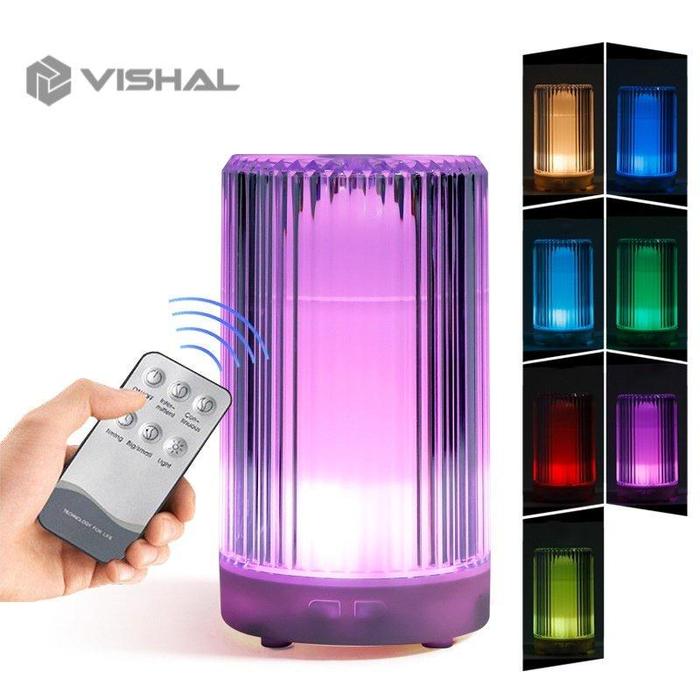 Gambar VISHAL Humidifier air diffuser 200ML + Remote Aromatherapy 7 Color Led VS-1857 - 7 warna in 1 dari VISHAL undefined Tokopedia