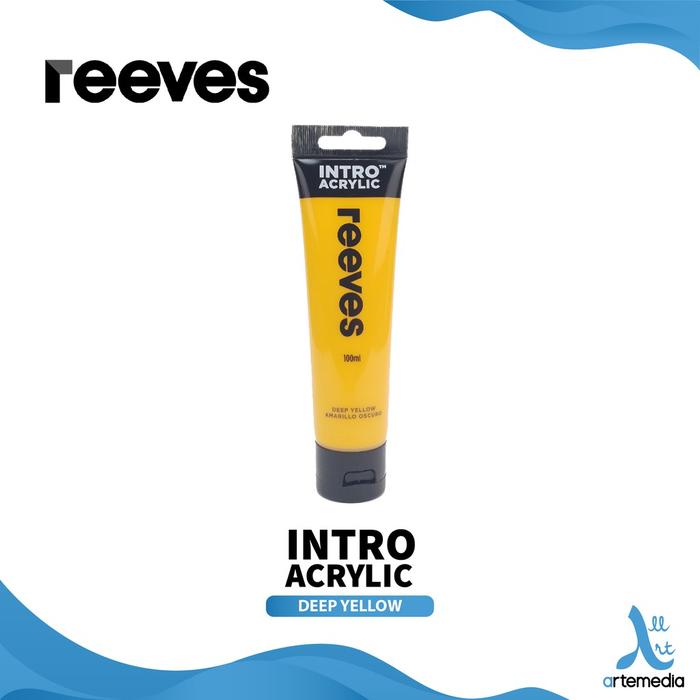 Jual Reeves Acrylic Intro 100ml Paint Color Akrilik Cat - DEEP YELLOW ...
