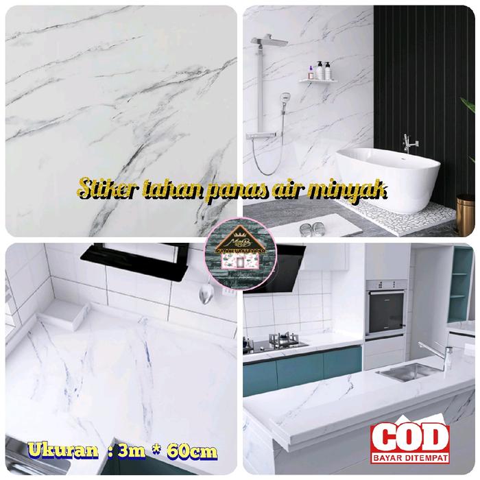 Gambar WALLPAPER STIKER Dapur/Kamar mandi 3mx60cm Tahan panas air minyak - 1 dari rumah wallpaper.mb undefined Tokopedia