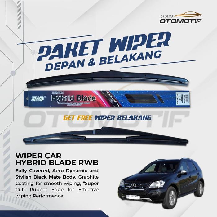 Gambar Paket RWB HYBRID Wiper MERCY ML 320 W163 3 PCS - RWB dari studio otomotif undefined Tokopedia