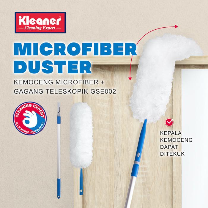 Gambar Kleaner Kemoceng Panjang Dengan Gagang Extend Fleksibel Microfiber Duster Serbaguna GSE002 - Putih dari Kleaner Indonesia undefined Tokopedia