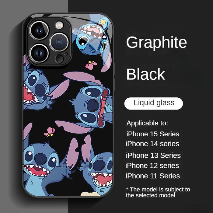 Gambar Rasa mewah dengan beberapa cangkang kaca pola Stitch iPhone 15 Pro Max 11 11 Pro Max 12 Pro Max 13 Pro Max pelindung layar 14 Pro Max 15 plus 16 Pro Max tahan lama untuk tahan jatuh dan benturan case privacy  glass thempered casing tecno pova 6 anime - J1, iPhone 11 Pro dari Nerd nirvana undefined Tokopedia