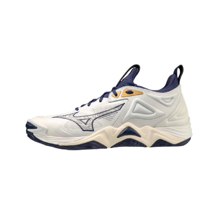 Sepatu VOLI MIZUNO WAVE MOMENTUM LOW Original White Blue 31243, 42 - Main Image