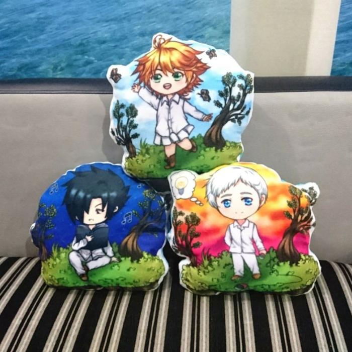 Gambar bantal anime yakusoku no neverland Boneka anime the promosed neverland emma norman ray - Emma dari Pelpin Art Shop undefined Tokopedia