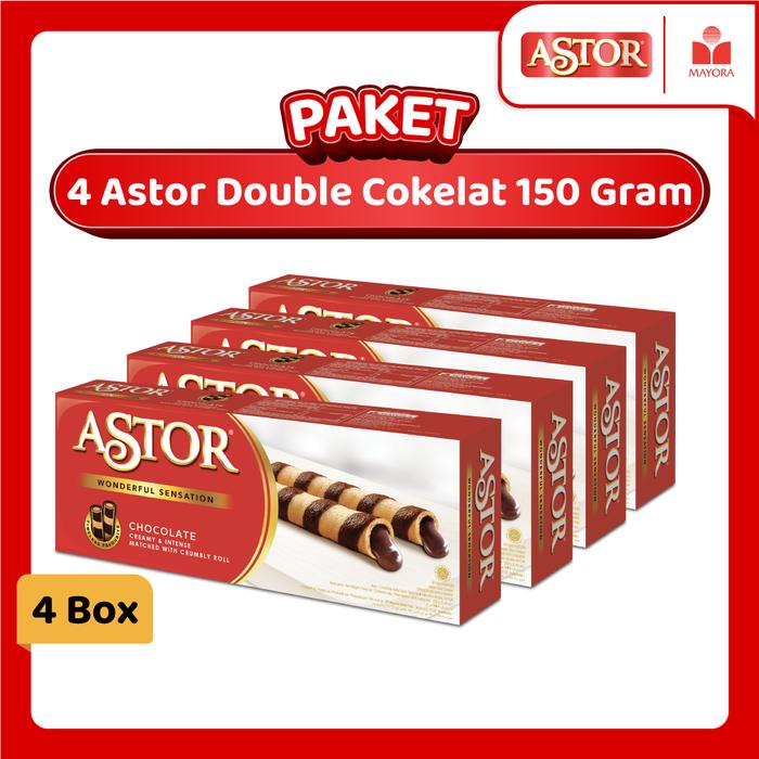 Gambar Paket 4 Astor Double Cokelat 150 Gram dari Mayora undefined Tokopedia