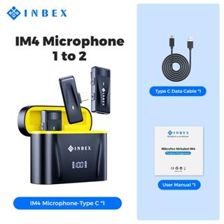 Gambar 【24H shipping】IM4 Wireless Microphone 2-In-1 Clip On Mic Wireless Dual Lavalier Mikrofon Youtuber Facebook TikTok vlog with Charging Case - IM4 Type C dari INBEX Official Shop undefined Tokopedia