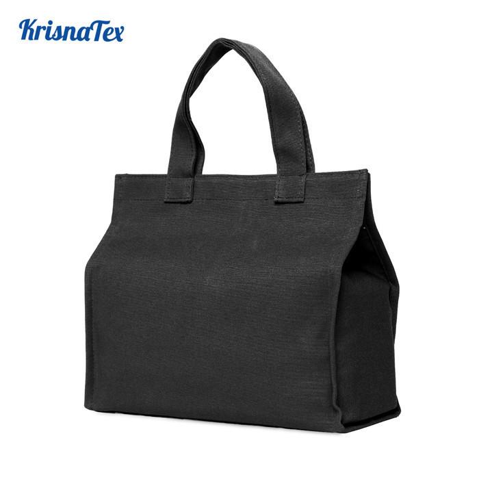 Gambar Krisnatex Tas Hampers Jinjing Kanvas Polyester - Bekal Lunch Bag Warna - Hitam dari Krisnatex Kota Administrasi Jakarta Timur Tokopedia