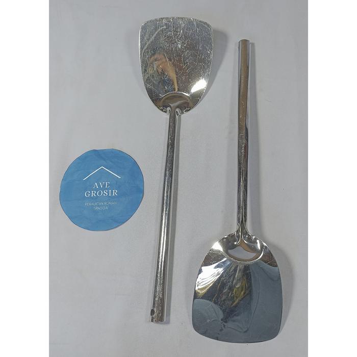 Gambar sutil sotil sotel sodet codet spatula stainless - BESAR dari AVE GROSIR undefined Tokopedia