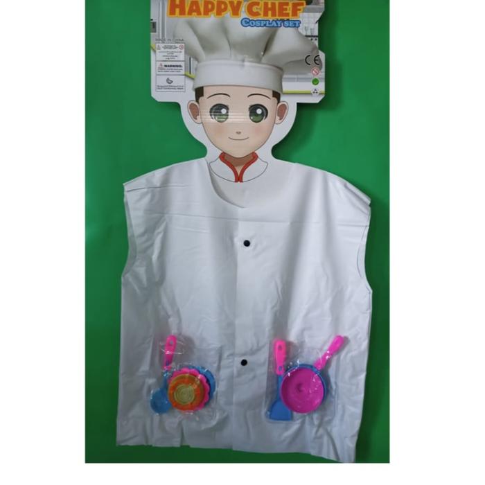 Gambar BAJU DOKTER ANAK KOSTUM PROFESI CHEF POLISI PEMADAM / MAINAN KOSTUM ANAK PROFESI UNTUK ANAK PEREMPUAN DAN LAKI LAKI - Chef dari satasha.id undefined Tokopedia