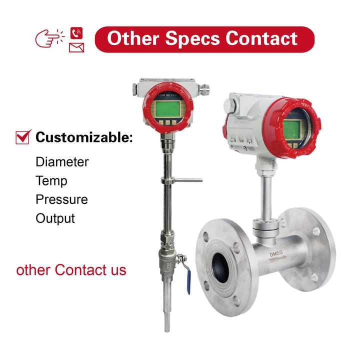Jual Thermal Mass Flow Meter Digital Gas Mass Flow Sensor Industrial ...