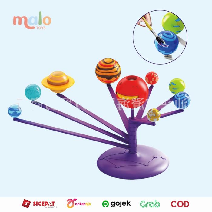 Gambar MALOTOYS - DIY Colouring Planetarium Solar System STEM Surya Paint Planet Mainan Edukasi Anak Education Planet Kids Toys - Planetarium dari Malo Toys undefined Tokopedia